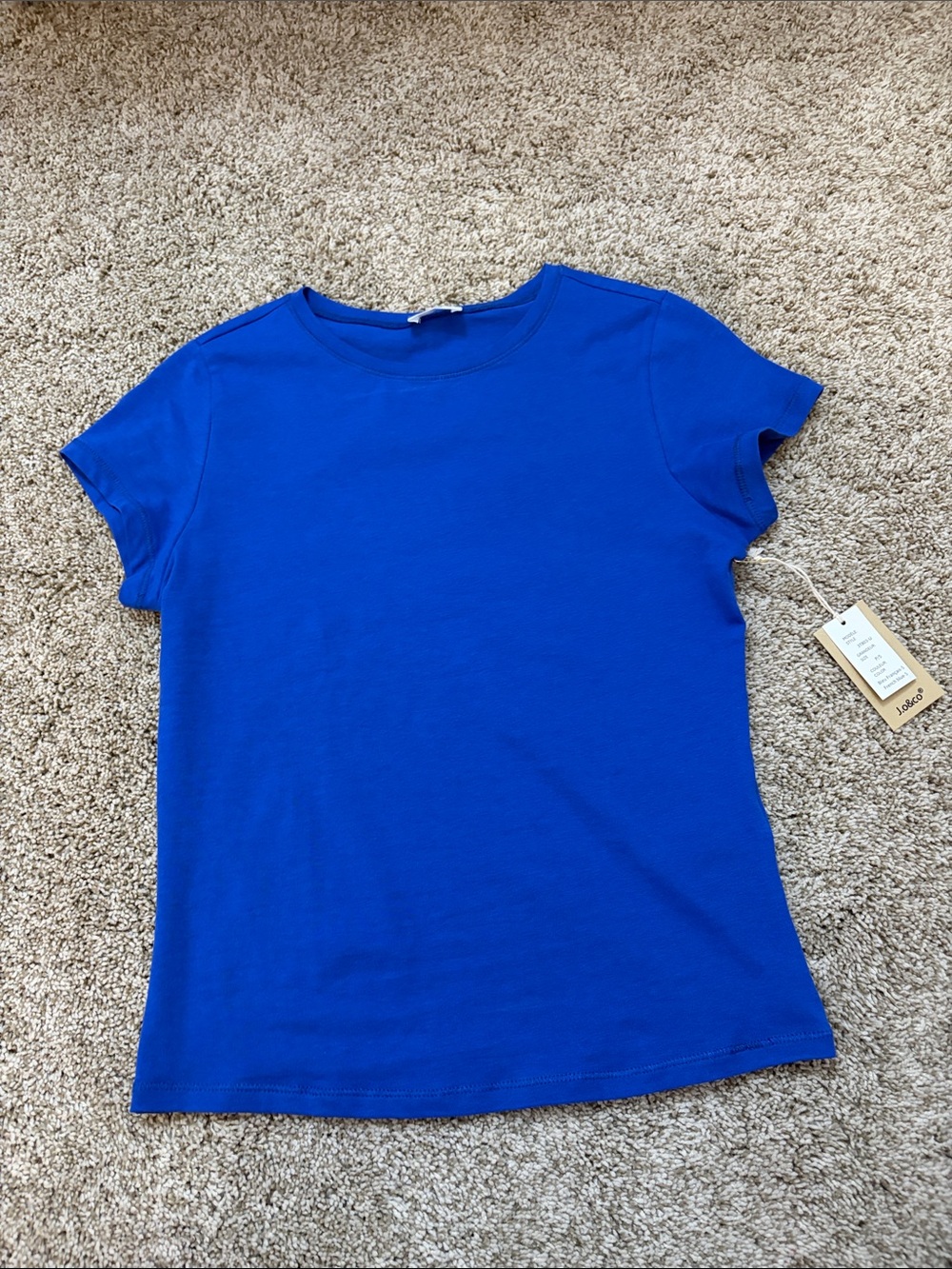 J.O & CO Bright Royal Blue Short Sleeve Tee